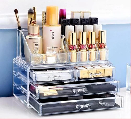 Acrylic Cosmetics Makeup Organizer Storage Box Drawers - Clear