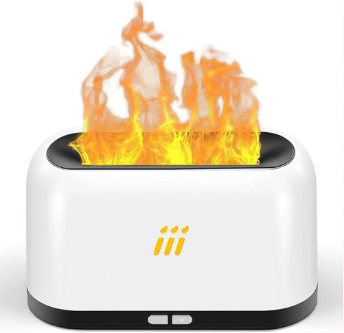 Oil Diffuser with Flame Light Air Aroma Humidifier for Home Large & Small Room,Office or Yoga