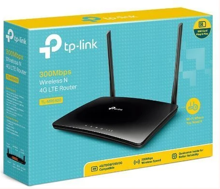 TP-Link TP-link TL-MR6400 300Mbps 4G LTE Router With Sim Card Slot - Black