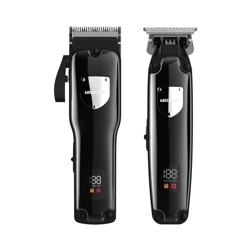 Green Lion Pro Trim Duo Rechargeable Hair Clipper - Black