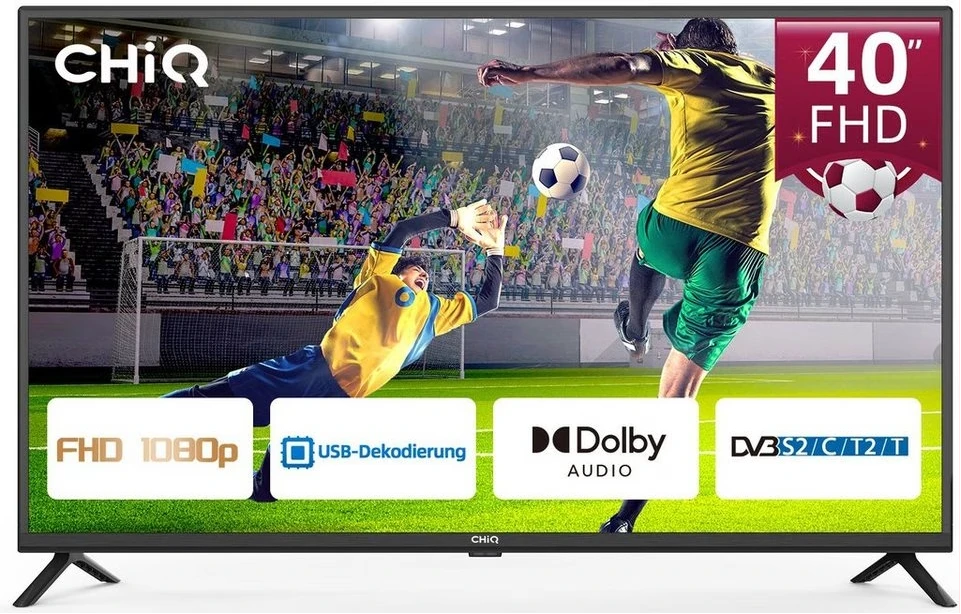 CHiQ 40-Inch LED Digital TV L40G5W; HDMI, USB, Inbuilt Free To Air Decoder - Black (3YRs WRTY)