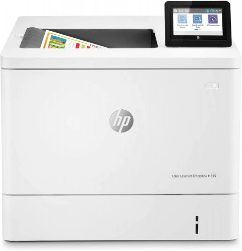 HP Color LaserJet Enterprise M555dn Duplex Printer (7ZU78A) - White