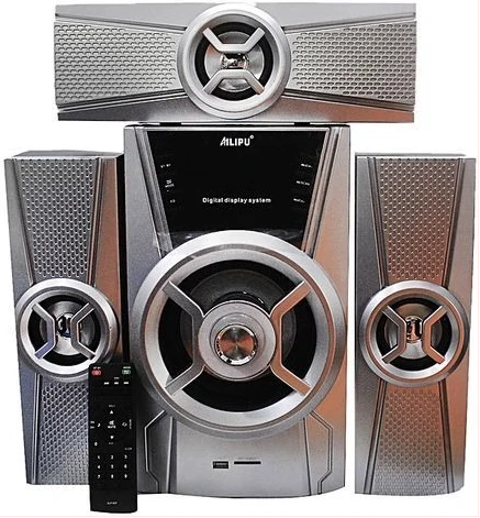 AILIPU 3.1 Hifi Multimedia Bluetooth Home Theatre with FM, USB, SD Connections - Silver
