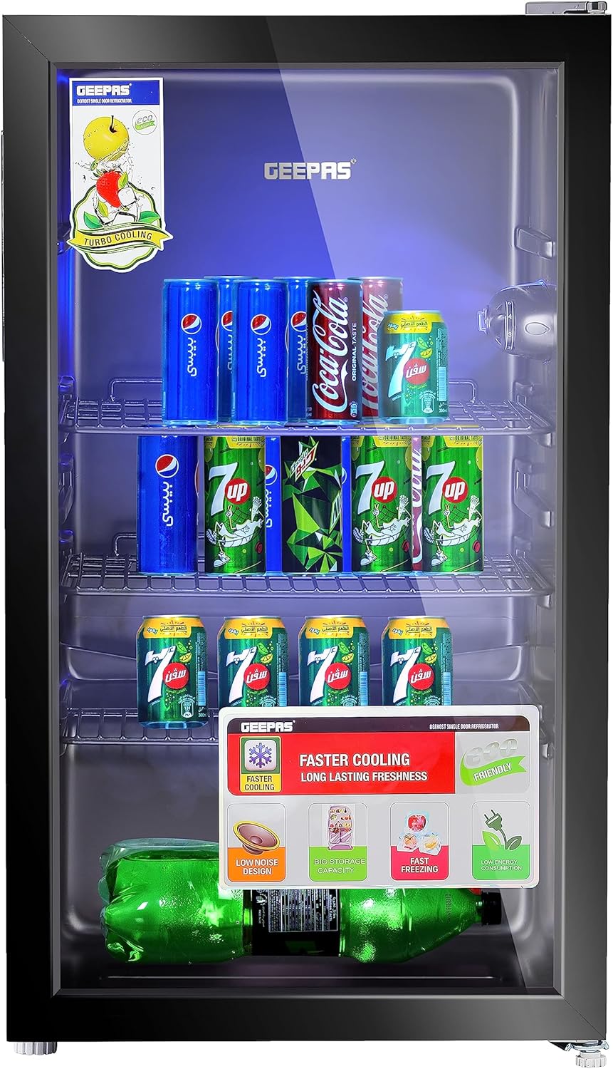 Geepas 120 L Showcase Chiller- GSC1223B
