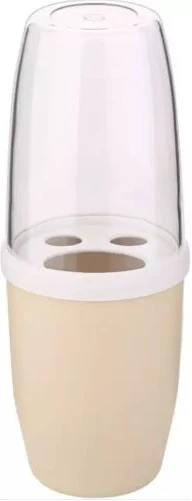 Portable Toothpaste Toothbrush Holder Bathroom Organizer, Pink