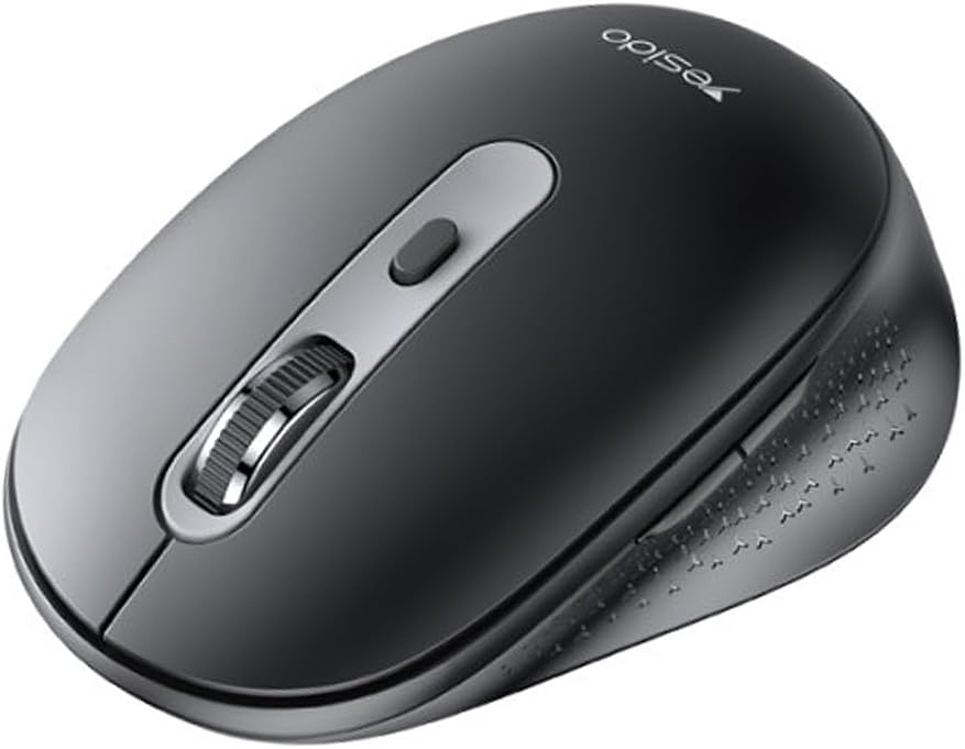 Yesido 2.4GHz Wireless Optical Mouse with 1600 DPI, USB Dongle and 10 Meter Range, KB17
