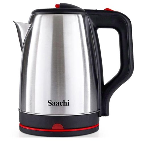 Saachi Original 2L Stainless Electric Kettle - Silver, Black & Red