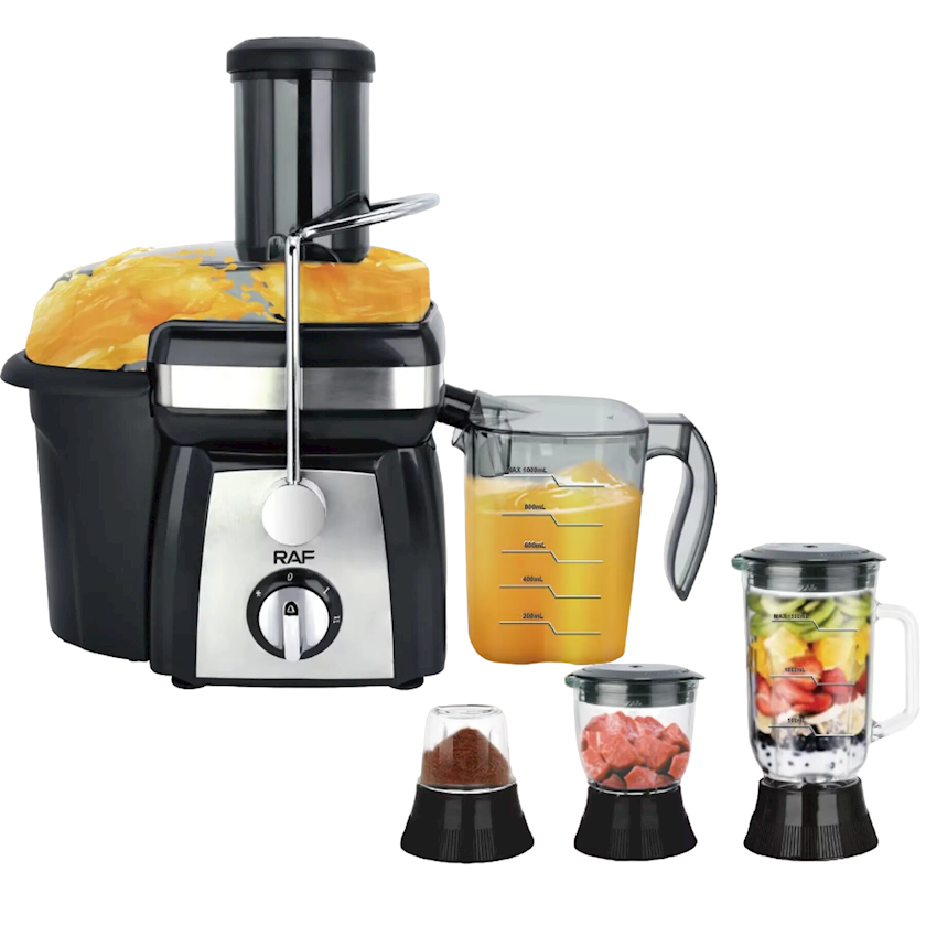 RAF Juice Extractor, 4 In 1 Food Processor, Juicer, Blender, Wet & Dry Grinder, 1200W Power Motor R.2830