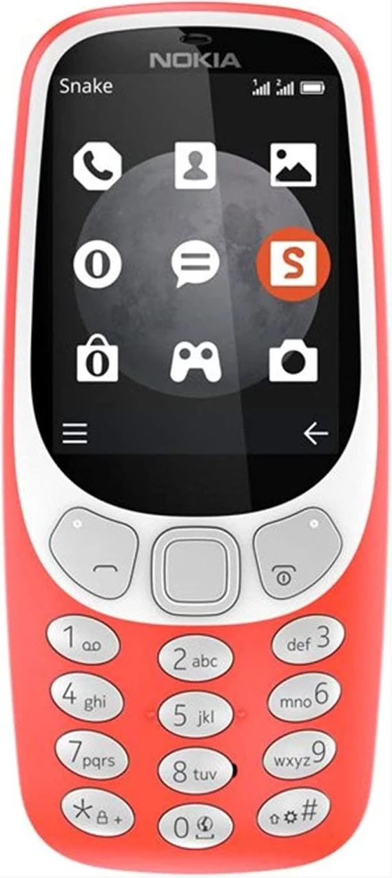 Nokia 3310 3G SIM-Free Feature Phone - Warm Red