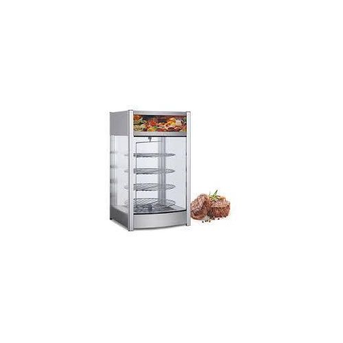Stainless Steel Food Display Warmer Glass Heated Display Cabinet Pastry Display Showcase Pizza Warmer