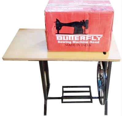 Butterfly Full Set Sewing Machine With Katwe Made Stands - Black,Brown