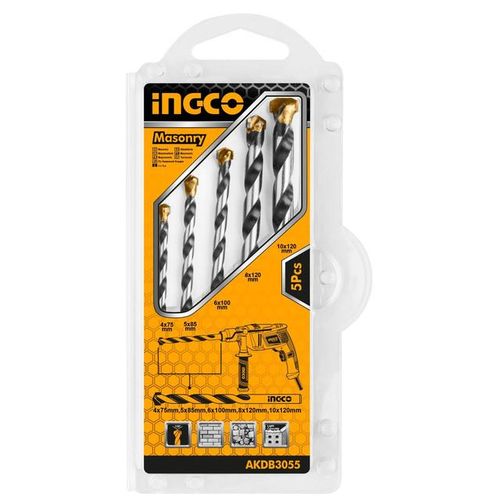 INGCO 5 Pcs Masonry Drill Bits Set AKDB3055