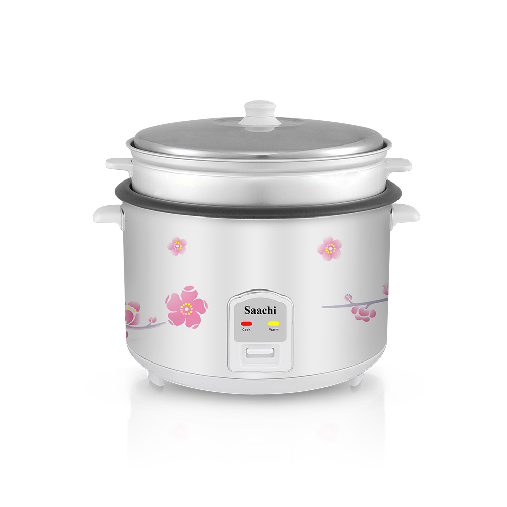 Saachi 4.6-Litres Rice Cooker With Steaming Basket NL-RC-5177-WH