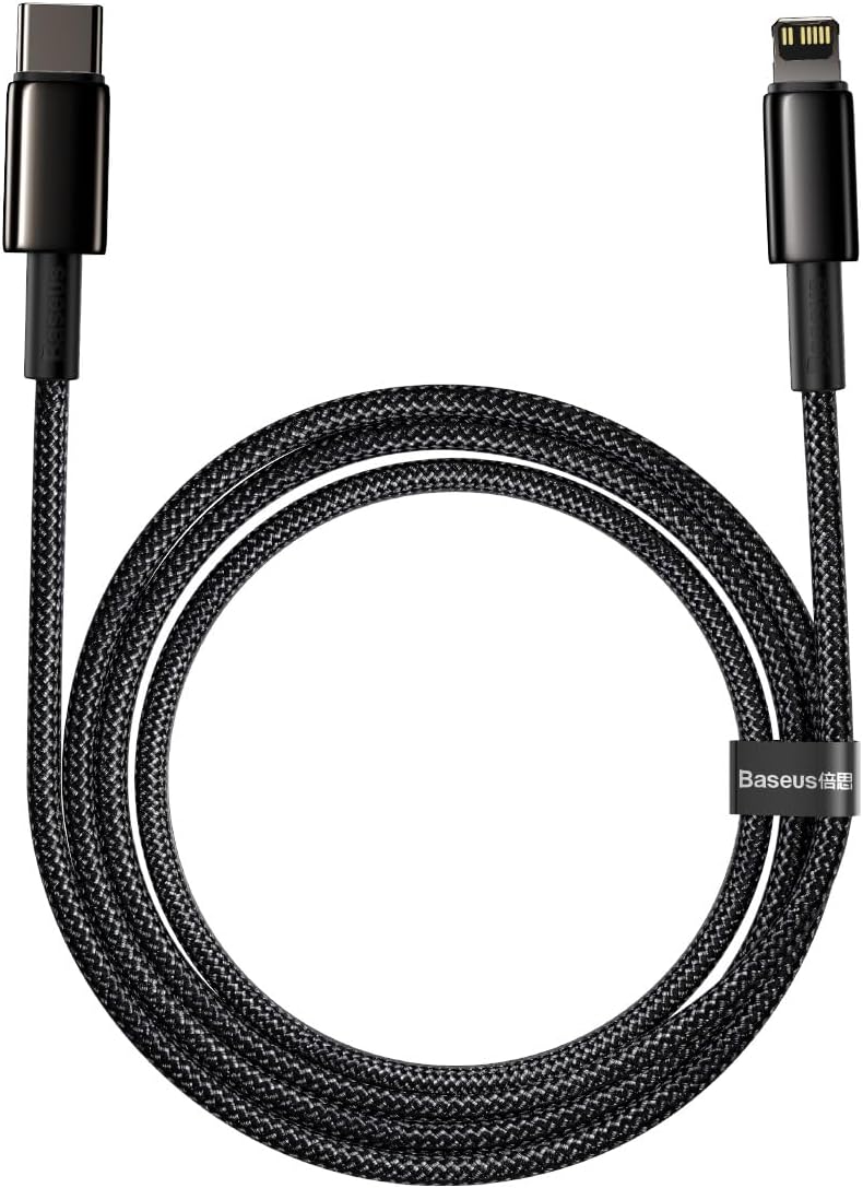 Baseus Tungsten Gold Fast Charging Data Cable Type-C to iP PD 20W (1m) Black