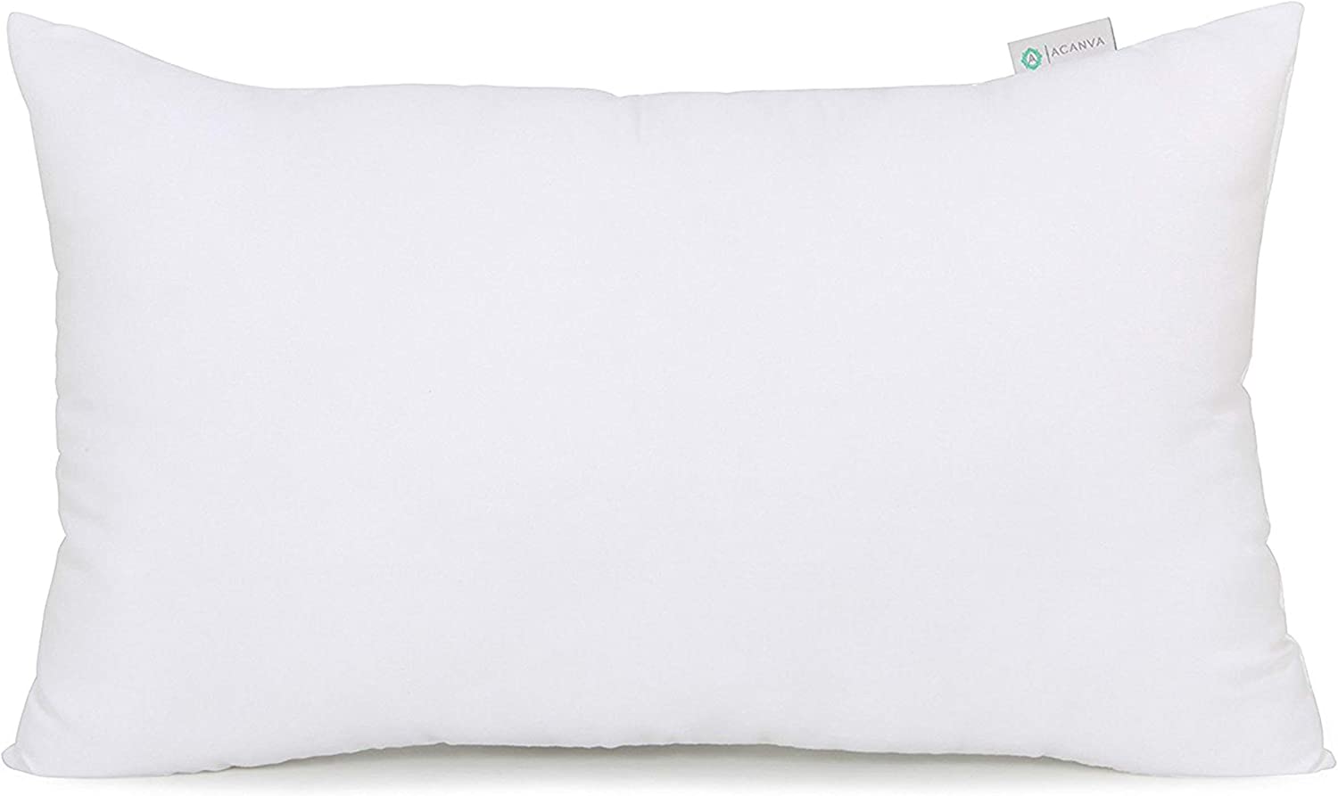 Decorative Rectangle Throw Pillow Case - White