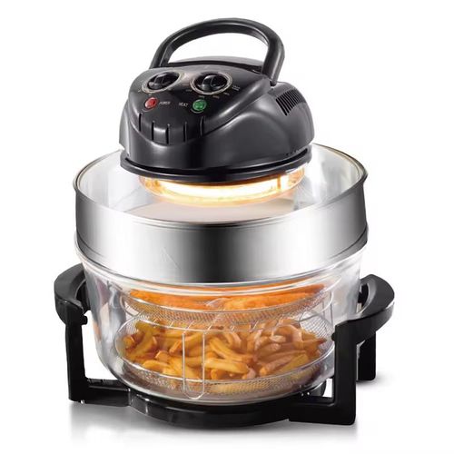 RAF 8 In 1 Multifunctional 2L Low Fat Cooking Electric smart Deep Digital 1200W Air Fryer Oven Cooker 360 Cycle Heating Hot Air with Non-Stick Basket Glass Turbo Halogen Oven