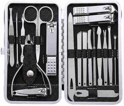 19Pc Manicure And Pedicure Set- Multicolor