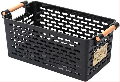 Fridge Storage Rack Shelf Holder Bathroom Desktop Basket - Black
