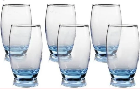 Luminarc 6 Pieces Of Water And Juice Glasses,Blue