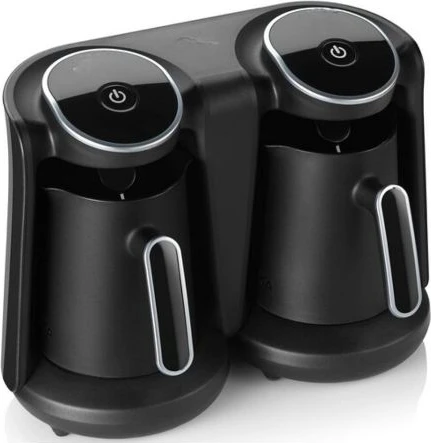 Double Drip Coffee Maker Kitchen Machine- Black.