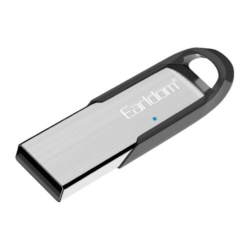 Earldom Bluetooth Wireless Audio Receiver Adapter With Microphone ET-M73, USB- Silver