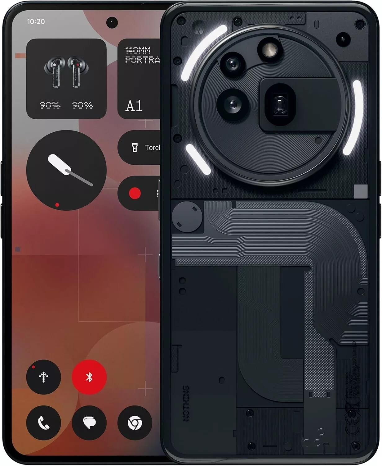 Nothing Phone 3a Pro 12GB RAM 256 GB, Mobilephone With 50 MP Periscope Camera, 50 MP Front Camera, 60x Ultra Zoom, 50W Fast Charging, 6.77" FHD Flexible AMOLED Display, Black