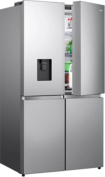 Hisense 730 - Litre French Door Fridge RQ-73WC4SW1; 4-Doors, Frost Free Refrigerator With Water Dispenser - Stainless Steel