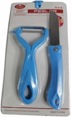 Fruit Knife, Vegetable, Potato Peeler in Blue - Cutlery Set