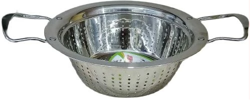 30 cm Stainless Steel Rice, Vegetable Washing Strainer Colander,Silver