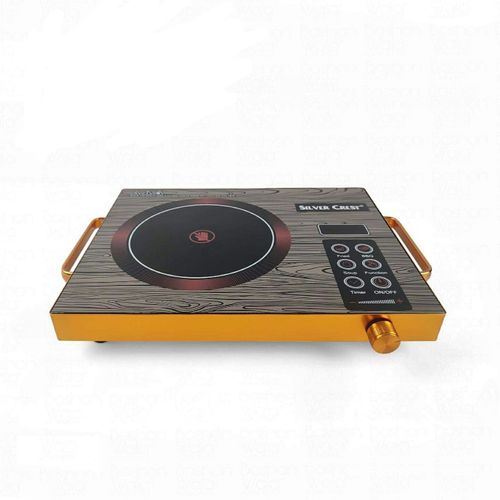 Silver Crest Automatic Digital Infrared Cooker Stove Hot Plate Portable Single Burner, Brown