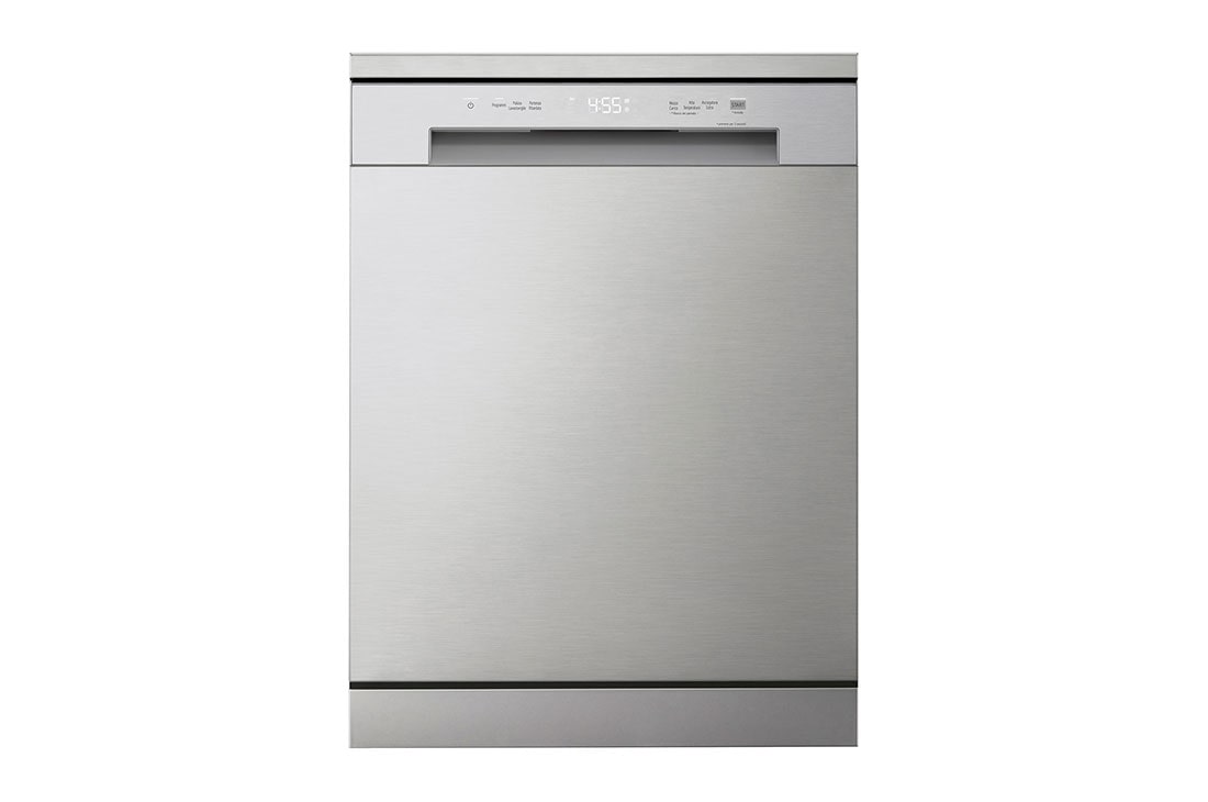 LG 14 Place Settings Dishwasher, QuadWash™, DFC612FV, EasyRack™ Plus, Inverter Direct Drive, Platinum Silver color