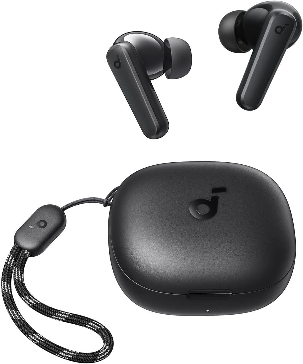 Soundcore Anker P25i True Wireless in-Ear Earbuds, TWS with 30H+ Playtime, Clear Calls & High Bass, IPX5-Water Resistant, Connect App with 22 Preset EQs, Quick Connectivity, Black Color