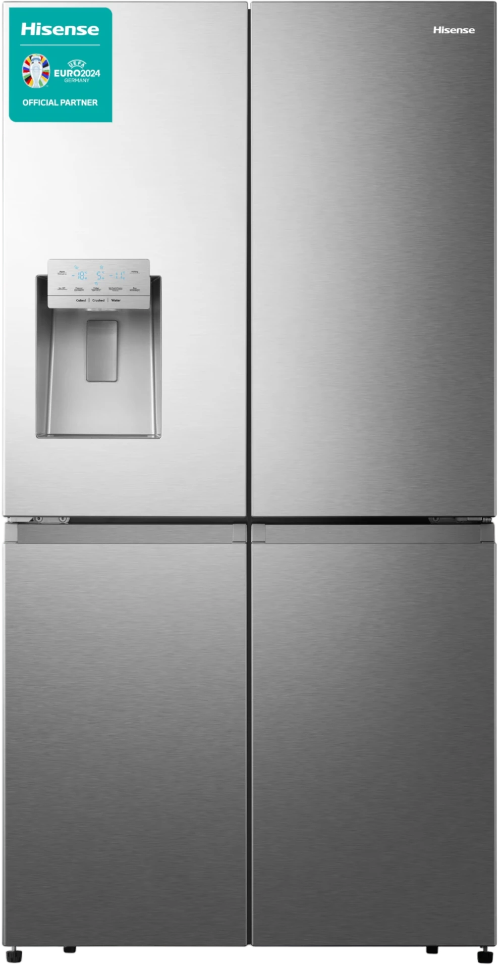 Hisense 720-Litre French Door Side by Side Fridge RC-72WC4SW1; With Ice & Water Dispenser, Frost Free Refrigerator - Silver