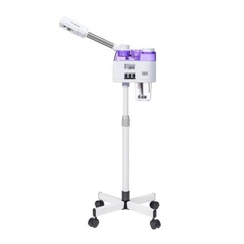 2 in 1 Hot And Cold One Spray Heads Facial Vaporizer Face Steamer Professional Skin Care Equipment Salon Spa for Home and Beauty Salon Adjustable Height - Multicolor