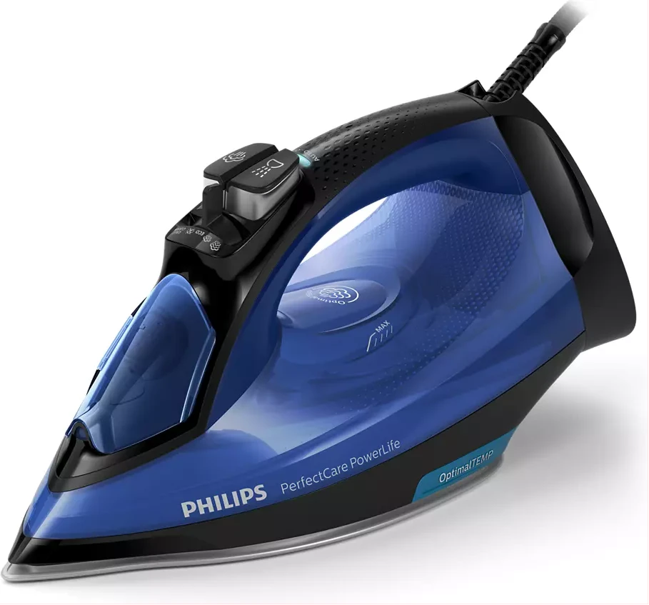 Philips PerfectCare PowerLife Steam Iron GC3920 with up to 180g Steam Boost & No Fabric Burns Technology