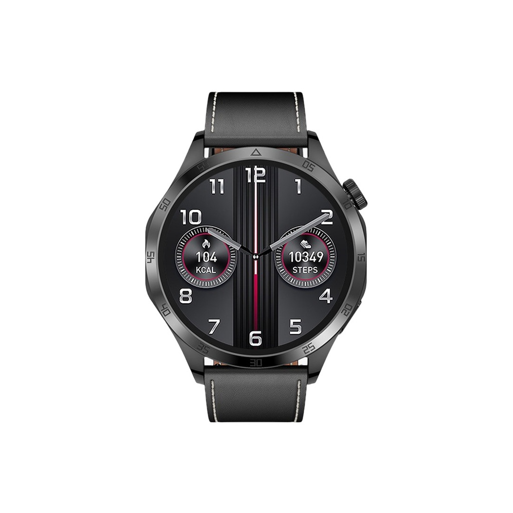 GREEN LION Optima Smart Watch, ChatGPT Function, AI WatchFace, Dynamic Island, Double Tap Function, NFC Access Control, Always On Screen, Wireless charger, 7 Days Standby - Black