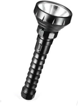 DP LED Rechargeable Torch Flashlight - Black