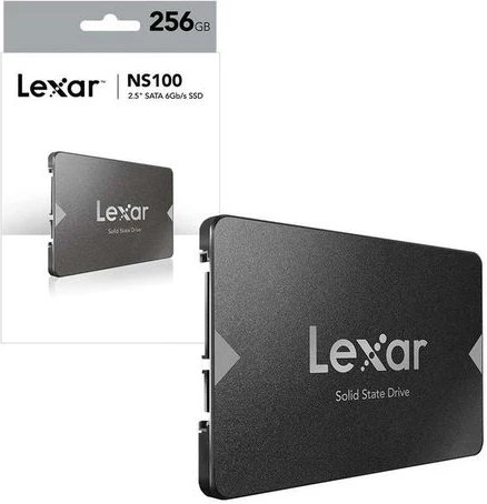 Lexar NS100 2.5” SATA III (6Gb/s) 256GB SSD High Quality- Black