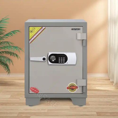 80KGS Internal Size-420H X 380W X 250Dmm Fireproof Safe Box - Anti-Burglar Safe With An Adjustable Shelf, Digital Keypad And Dual Locks Besides An Internal Lockable Drawer- Multicolor