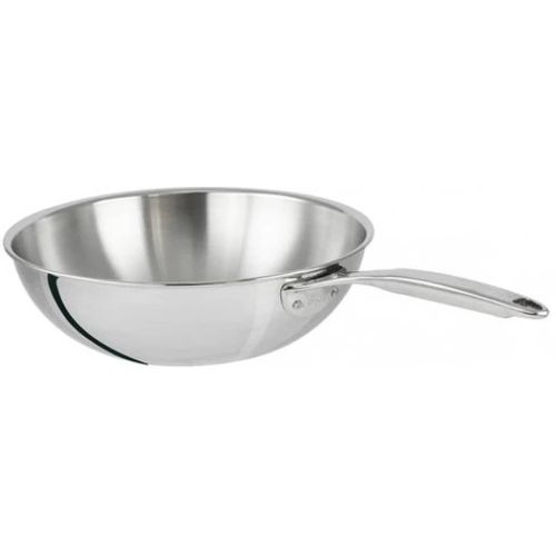 32Cm Stainless Steel Wok Gas Induction Cooker Frying Saucepan Non-Toxic Cookware Chef's Pan Compatible With Stay-Cool Handle & Oven Safe Pot