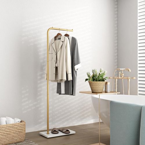 Metal Coat Racks, Standing Coat Rack With Heavy Base, Modern Coat Tree With Crossbar And 3 Hungs, Entryway Coat Racks For Handbags, Clothing.(59inch)