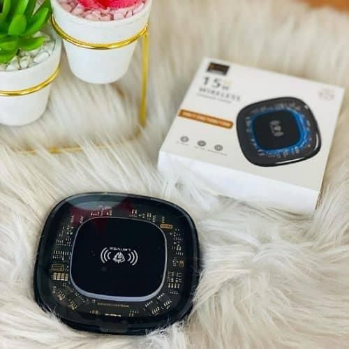 Lenyes Walking Series 15W Transparent Wireless Charger Stand PW305- Multicolor
