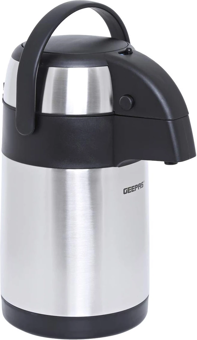 Geepas GVF5262 Stainless Steel Airpot Double Wall Flask, Silver