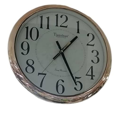 TIANSHUN Luxury Modern Wall Clock Round Shape 3D Numerals Stereo Digital Clock Dial Plastic Quiet Calendar Wall Clock With Date Day For Home Hall Bathroom Living Bedroom Kitchen