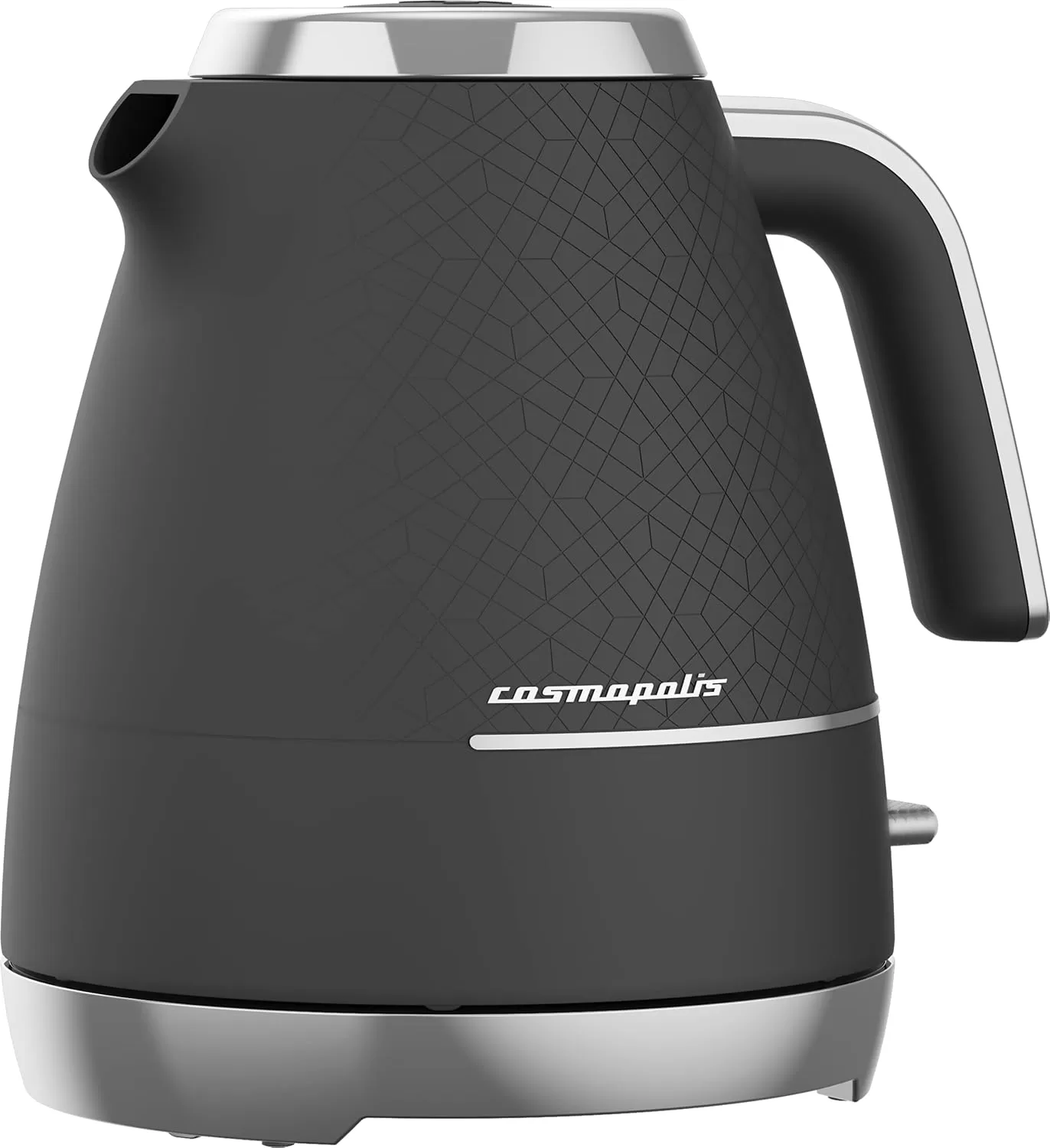 Beko Cosmopolis Dome Kettle WKM8307B, Retro Black Chrome Design,1.7L Capacity 3000 W