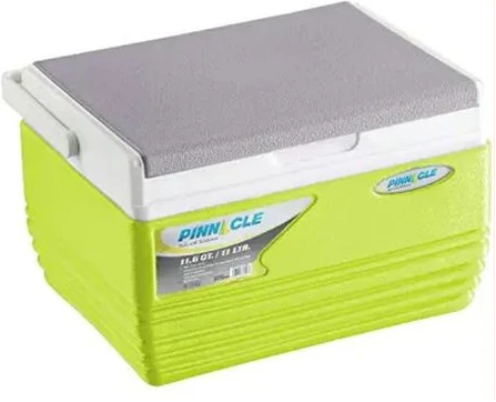 Pinnacle Insulated Water Cooler Ice Chiller Box 11L - Lemon Green