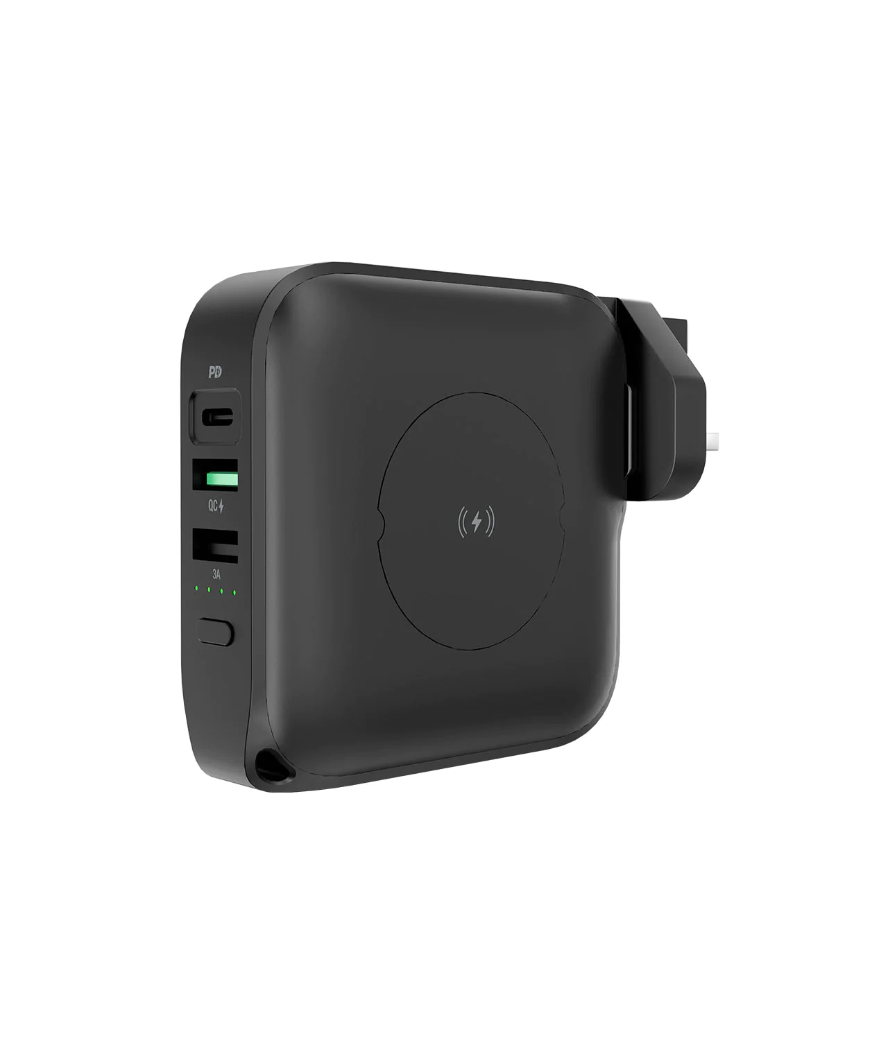 Powerology Wall Charger Power Bank 10000mAh 15W/7.5W Fast-Wireless With Magsafe & 20W PD