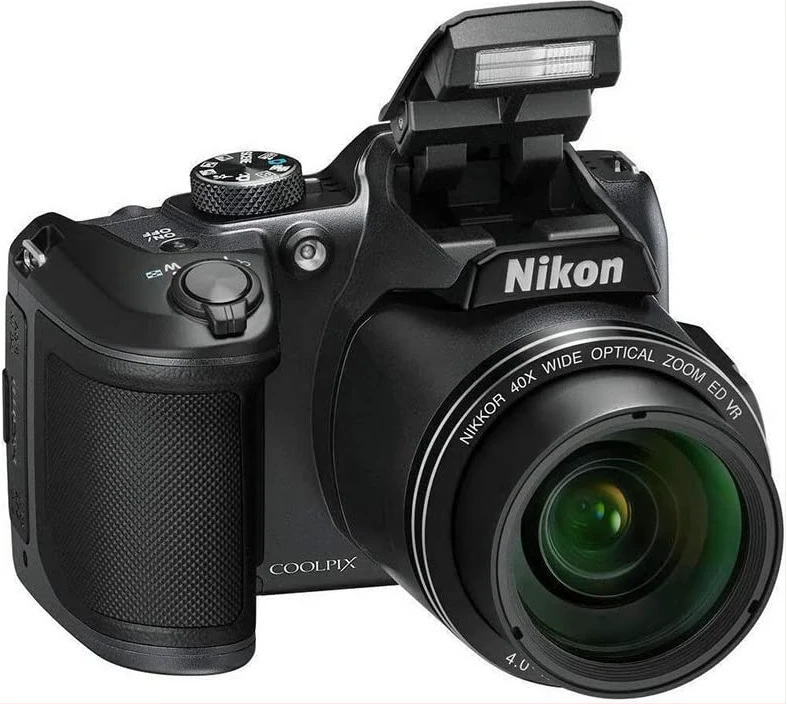 Nikon Coolpix B500 Digital Camera, 16MP, Full HD 1080p, Wi-Fi, Bluetooth, 40x Optical Zoom Lens, Nikkor f/3.0 6.5, BSI CMOS sensor - Black(Black)