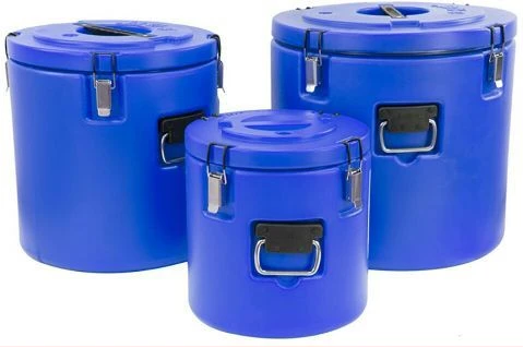3 Piece Insulated Food Storage Cold & Hot Pots, Casseroles Dishes ( 20L, 40L, 65l)- Blue