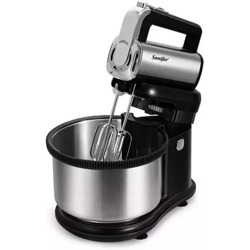 Sonifer 4 Litre Food Blender Multifunction Large size Table Electric Food Stand Mixers for Kitchen Dough Mixer Egg Beater Hand Mixer- Silver